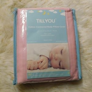 TILLYOU Pink 100% Cotton Maternity Pillow Cover